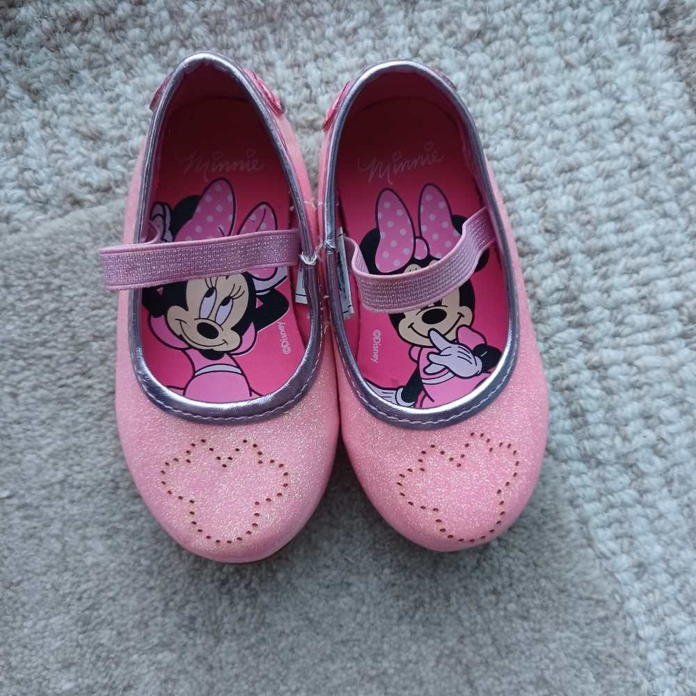 Minnie Mouse Disney Flats Little Girls Size 5 Pink